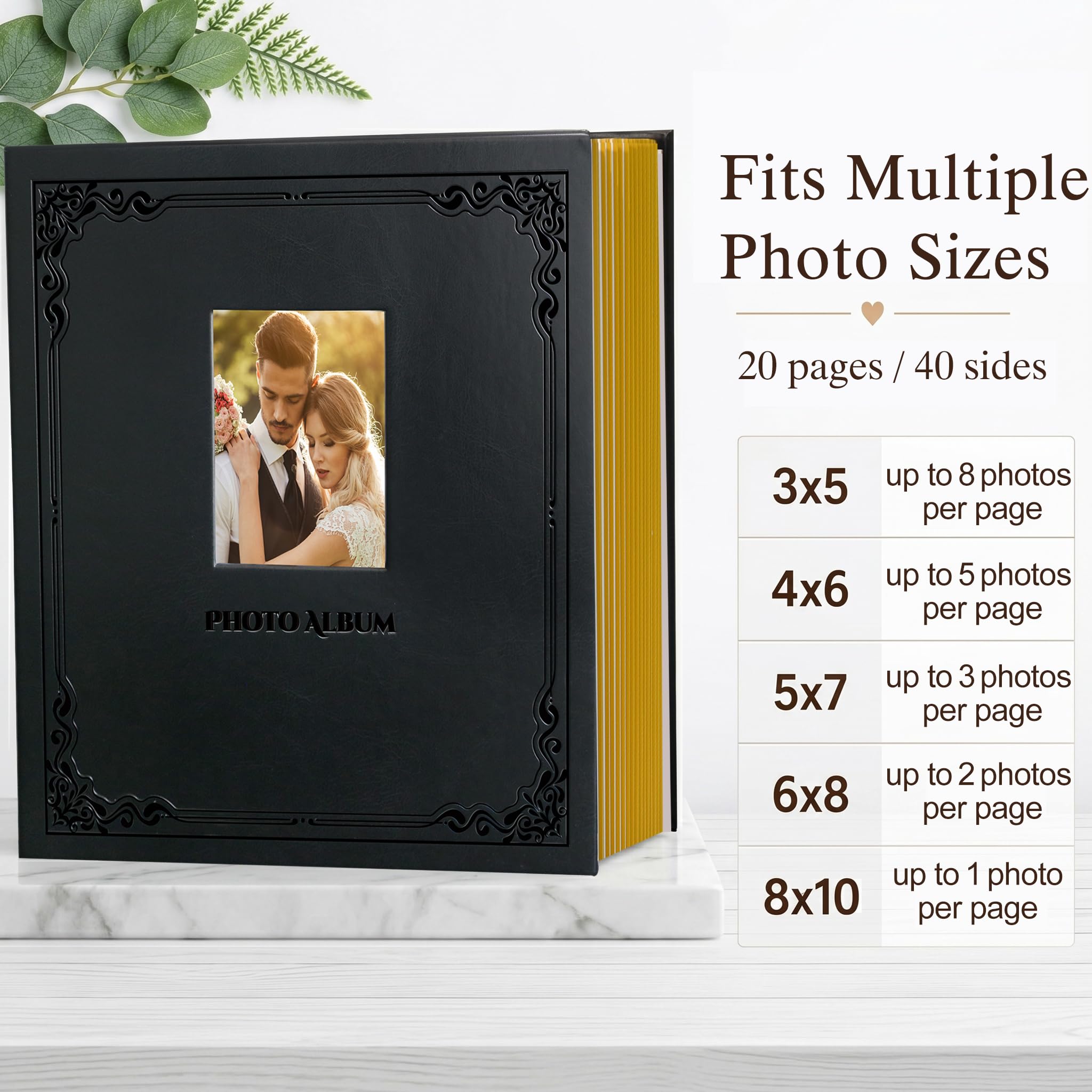 Amazon.com: Zoview Art Photo Album Can Hold 3X5 4X6 5X7 6X8 8X10